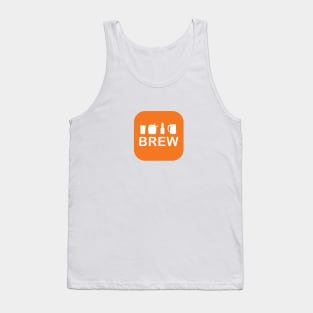 Brew Homebrewing Beer Drinker Logo Tank Top